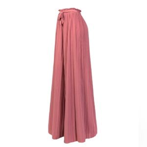 Pink Wide Leg, High Waste New Mix Pants